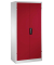 Stahlschrank 8921-052 S10340 lichtgrau, rubinrot 93,0 x 50,0 x 195,0 cm, aufgebaut